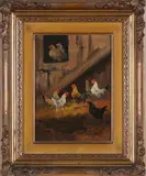 Alexander Edvin, Galline nell'aia