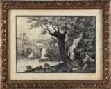 Faustino Joli, Paesaggio con personaggi