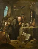 Le tentazioni di San Antonio by Pittore Fiammingo Del Xvii Secolo, sold Dec 2016