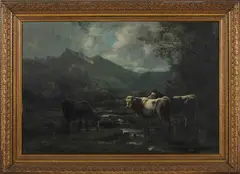 Théodore Levigne, Armenti al pascolo