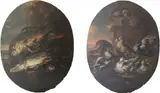 Giovanni Crivelli Detto Il Crivellino, Natura morta con pesci, piccioni in un nido