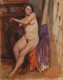 Vlaho Bukovac, Nudo di donna in un interno