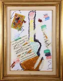 Giuseppe Chiari, Senza titolo, collage and mixed media on card
