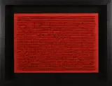 Bernard Aubertin, Tableau Clous, 1968, Nägel in Holz, farbig gefasst
