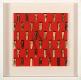 Dessin de Feu table rouge by Bernard Aubertin, sold Feb 2018