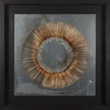 Senza titolo by Bernard Aubertin, 2010, mixed media on panel, sold Feb 2018
