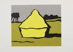 Yellow haystack by Roy Lichtenstein, print (other), sold Jul 2022