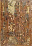 Strada di città by Filippo de Pisis, sold Jul 2022