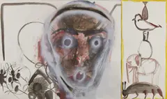 Autoritratto e Peso by Francesco Clemente, sold Jul 2022