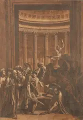 Giuseppe Sabatelli, Attribuito a. Il nodo gordiano sciolto da Alessandro