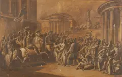 Giuseppe Sabatelli, Attribuito a. Timotea matrona tebana nella presa di Tebe