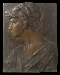Mario Rutelli, Ritratto di profilo, sculpture