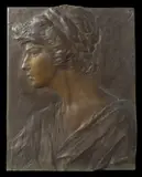 Mario Rutelli, Ritratto di profilo, sculpture