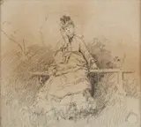 Ferdinand Heilbuth, Ritratto di gentildonna