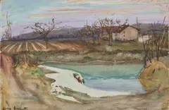 Cino Bozzetti, Paesaggio di campagna