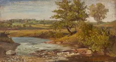 Giovanni Costa, Paesaggio con fiume