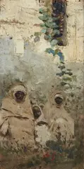Paesaggio con personaggi marocchini by Mariano Fortuny, sold Dec 2021