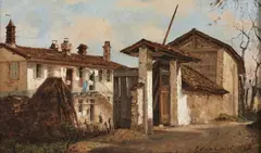 Ercole Calvi, Paesaggio con cascina