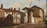 Ercole Calvi, Paesaggio con cascina