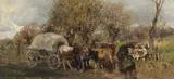 Carlo Manziana, Paesaggio con contadino e armenti