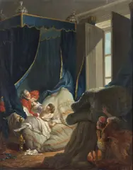 La sposa indiscreta by Pierre Antoine Baudoin, sold Dec 2021