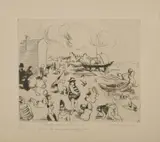 Franco Gentilini, Il drappo corregge il dorso, print (other)