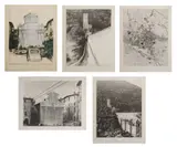 Packed fountain and packed tower, Spoleto by Christo, print (other), sold Dec 2021