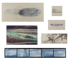 Dennis Oppenheim, Identity Stretch, photograph