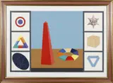 Lucio Del Pezzo, Senza titolo, 1960, mixed media on canvas