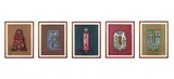 Guy Harloff, Lotto composto da n.5 fogli. Dalla cartella Voyelles. Arthur Rimbaud, print (other)