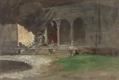 Pio Joris, Portico dei leoni a Villa Borghese