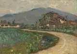 Angelo Mucchetti, Paesaggio con casale