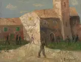 Giacomo Bergomi, Paesaggio con personaggi