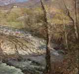 Arnaldo Soldini, Paesaggio con ruscello