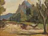 Bruno Degli Innocenti, Paesaggio montano con figure