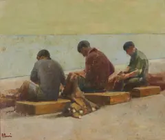 Alessandro Pomi, Marina con pescatori