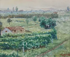 Giovanni Nei Pasinetti, Paesaggio montano con casolare