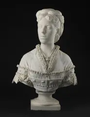 Alfonso Balzico, Busto di gentildonna con onorificenza, sculpture