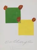 Collage by Aldo Mondino, sold Jul 2021