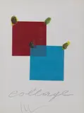 Collage by Aldo Mondino, sold Jul 2021
