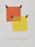 Collage by Aldo Mondino, sold Jul 2021