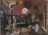 Bruno Saetti, Paesaggio con il sole