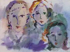 Tre volti by Ernesto Treccani, sold Jul 2021
