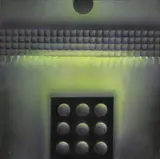 Franco Costalonga, Strutturazione, 2001, Sul verso: firma