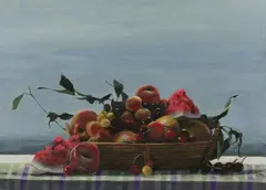 Beniamino Ciccotelli, Cesta con pezzi di cocomero