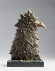 Renzo Margonari, Una faccia di bronzo, sculpture