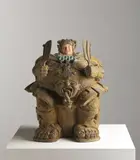 Matteo Pugliese, Aztec guardian, sculpture