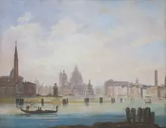 Ippolito Caffi, Veduta della basilica di Santa Maria della Salute