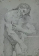 Annibale Carracci, Scuola di. Studio per la figura maschile
