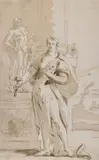 Jacopo Amigoni, Attribuito a. Allegoria della Scultura